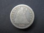 Schaarse Zilveren Quarter Dollar 1876 USA / Verenigde Staten, Postzegels en Munten, Munten | Amerika, Losse munt, Verzenden, Noord-Amerika