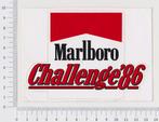 Sticker - Marlboro Challenge '86, Verzamelen, Stickers, Ophalen of Verzenden, Merk, Zo goed als nieuw