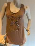 Liu jo shirt met lint maat it 42. M, Maat 38/40 (M), Bruin, Ophalen of Verzenden, Zo goed als nieuw