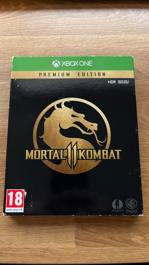Mortal Kombat 11 premium edition steelbook, Spelcomputers en Games, Games | Xbox One, Zo goed als nieuw, Vechten, 2 spelers, Vanaf 18 jaar