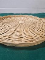 Rieten dienblad decoratie met handgrepen, Ophalen of Verzenden, 'T Olde Gre-j, Info@toldegrej.nl, Endepoelstraat 20f Didam