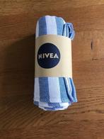 Nivea blauw-wit gestreepte stranddoek, Overige typen, Blauw, Nieuw, Ophalen of Verzenden