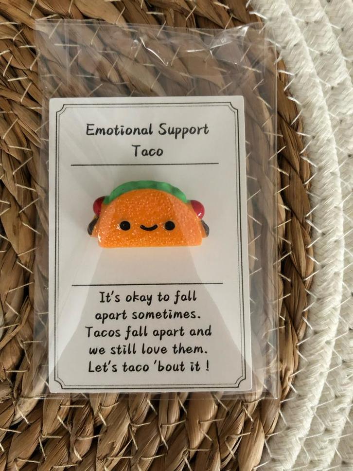 Emotionele Steun Taco - Pocket Hug, Hobby en Vrije tijd, Overige Hobby en Vrije tijd, Nieuw, Ophalen of Verzenden