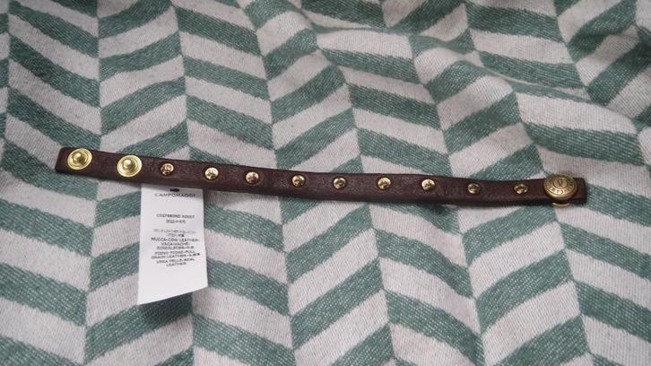 Campomaggi nog nieuwe leren armband, lengte 19/22 cm, Sieraden, Tassen en Uiterlijk, Armbanden, Nieuw, Leer, Bruin, Verzenden