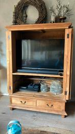Tv/ computerkast, Gebruikt, Bruin, Teak, 150 tot 200 cm