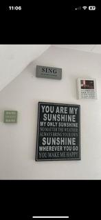 Tekstbordjes, Huis en Inrichting, Ophalen of Verzenden, Gebruikt