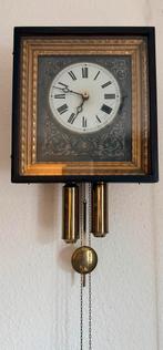 Antieke Schwarzwalder klok met beschilderde glaze, Antiek en Kunst, Antiek | Klokken, Ophalen