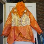 Oranje kostuum voor carnaval, Carnaval, Maat 42/44 (L), Ophalen of Verzenden, Zelf gemaakt.