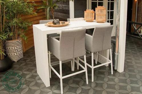 Nieuw uit voorraad | Fonteyn Barset Savage Wit, Tuin en Terras, Tuinsets en Loungesets, Nieuw, Tuinset, Aluminium, 4 zitplaatsen