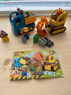 Duplo 10812 truck en graafmachine, Ophalen of Verzenden, Zo goed als nieuw, Duplo