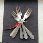 Gebakvorkjes, 6 stuks, barok krul, Antiek en Kunst, Antiek | Bestek, Ophalen of Verzenden