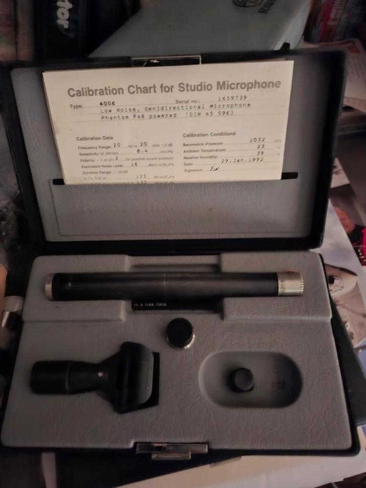 Bruel & Kjaer 4006 Microfoon -  Rens Heijn, Muziek en Instrumenten, Microfoons, Gebruikt, Studiomicrofoon, Ophalen of Verzenden