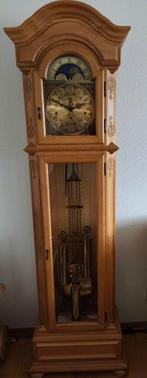 Staande klok Kieninger uurwerk, massief eikenhout, Antiek en Kunst, Ophalen of Verzenden