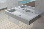 WF Quadra Solid Surface Wastafel 100 cm Nieuw -45% OFF!!!, Ophalen, Nieuw, Rvs, Wastafel