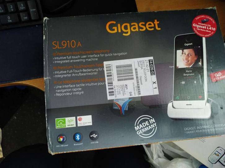 Gigaset Complete set Setup SL910A, Telecommunicatie, Vaste telefoons | Handsets en Draadloos, Zo goed als nieuw, 1 handset, Ophalen of Verzenden