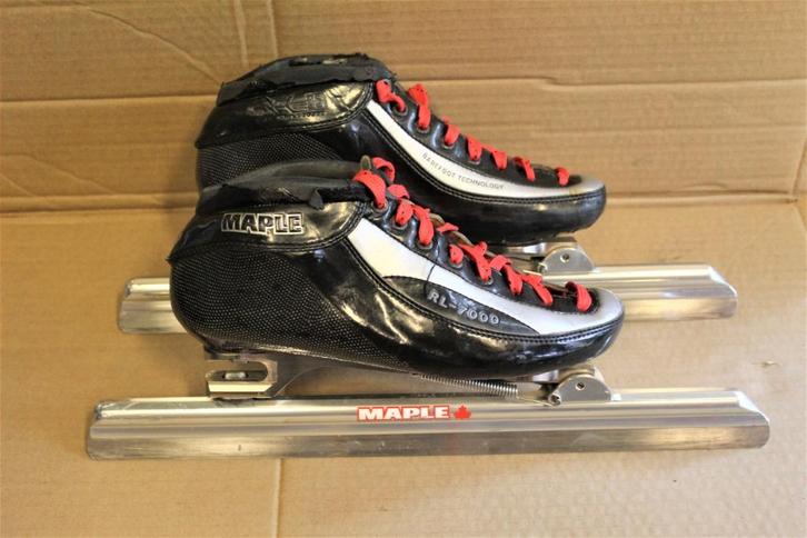 MAPLE JUNIORKLAPSCHAATS  MAAT 33, Sport en Fitness, Schaatsen, Gebruikt, Noren, Maple, Klapschaats, Ophalen of Verzenden