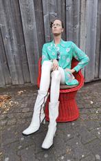 Vintage etalagepop zittend in  rieten stoel 70er jaren, Ophalen, Gebruikt, Paspop