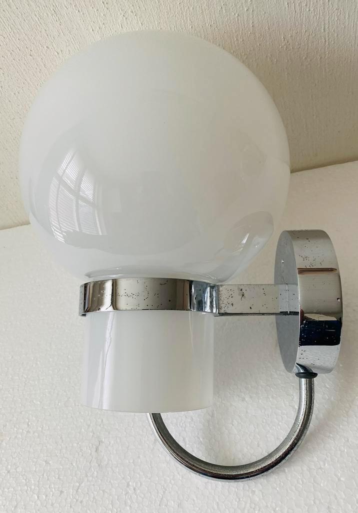 Space Age Glashutte Limburg wandlamp, Huis en Inrichting, Lampen | Wandlampen, Gebruikt, Glas, Metaal, Ophalen of Verzenden