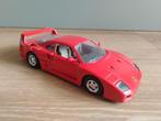 Ferrari F40 - 1:24 - Goede staat, Hobby en Vrije tijd, Modelauto's | 1:24, Ophalen of Verzenden