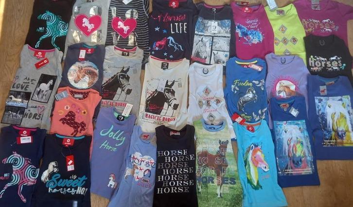 Veel T-shirts Horka/Red Horse maat 104 voor 4,95 euro, Dieren en Toebehoren, Paardrijkleding, Nieuw, Kinderen, Bovenkleding, Dressuur