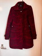 Bordeaux jas met luipaard print - XS, Kleding | Dames, Ophalen of Verzenden, Gedragen, Maat 34 (XS) of kleiner, Rood