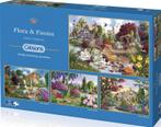 Gibsons - Flora & Fauna - 4x500 stukjes, Ophalen of Verzenden, 500 t/m 1500 stukjes, Nieuw, Legpuzzel