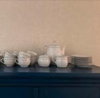 DE Pfalzkeramik 8 persoons theeservies. Wit met blauw., Antiek en Kunst, Ophalen