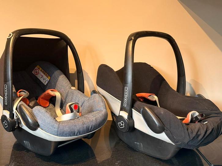 2x Set Maxi Cosi pebble + Isofix base + hoes + spiegel, Kinderen en Baby's, Autostoeltjes, Zo goed als nieuw, Maxi-Cosi, 0 t/m 13 kg