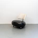 1x Leolux Pallone fauteuil zwart/wit, Huis en Inrichting, Niet ingevuld, Niet ingevuld, Leer, Ophalen of Verzenden
