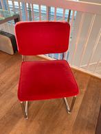 Twee Vintage Fuchsia Ribstof Stoelen, Huis en Inrichting, Ophalen, Gebruikt, Twee, Overige kleuren