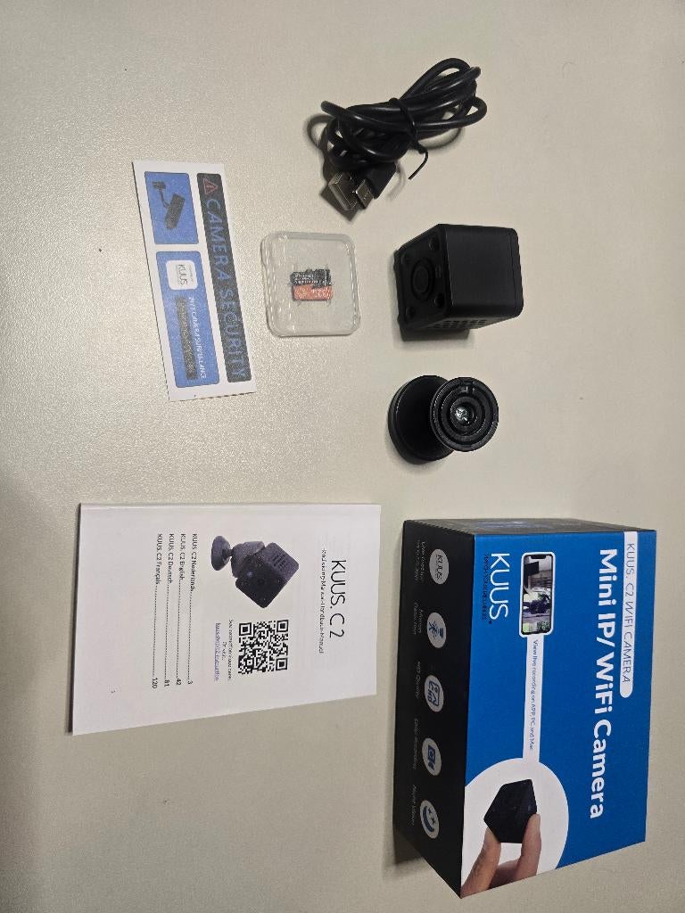 Kuus C2 Mini IP/Wifi Camera, Ophalen of Verzenden, Zo goed als nieuw, Binnencamera