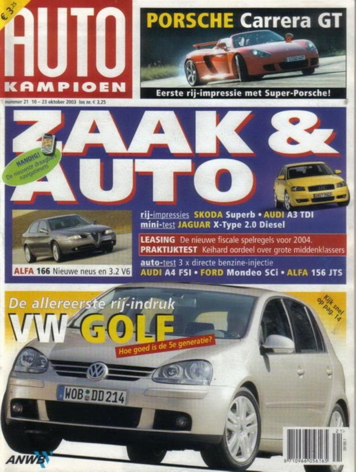 Autokampioen 21 2003 : Alfa Romeo 147 GTA - Renault Clio V6, Boeken, Auto's | Folders en Tijdschriften, Gelezen, Algemeen, Ophalen of Verzenden