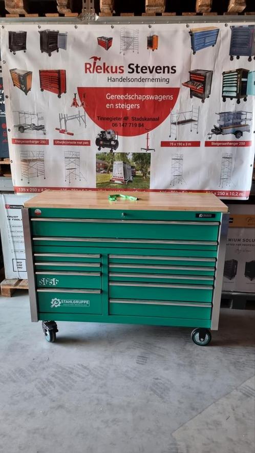stahlgruppe gereedschapwagen Met grote sleutels en doppen, Doe-het-zelf en Verbouw, Gereedschapskisten, Nieuw, Ophalen of Verzenden
