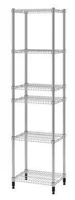 Ikea Omar stellingkast (46x36x181) incl. 3 plankbeschermers, Zo goed als nieuw, Ophalen