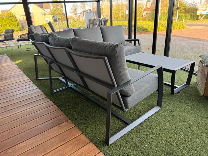 4 Seasons Mauritius loungeset - Showmodel, Tuin en Terras, Tuinsets en Loungesets, Zo goed als nieuw, Loungeset, Aluminium, 5 zitplaatsen