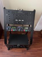Stage DJ panel met 3 apparaten Omnitronic, Numark, Samson, Ophalen, Zo goed als nieuw, Overige merken