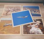 Lockheed vliegtuig afbeelding origineel SET 5 stuks divers, Ophalen of Verzenden, Zo goed als nieuw, Kaart, Foto of Prent
