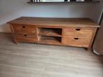 Tv meubel en salontafel - Hout, Ophalen, Gebruikt, 100 tot 150 cm, Landelijk