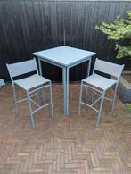 Fermob Costa High Table + Fermob Cadiz High Chair (2), Ophalen, Zo goed als nieuw, Aluminium, 2 zitplaatsen