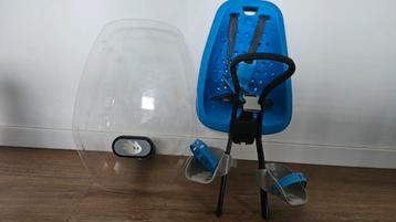 YEPP fietsstoeltje voor - Blauw incl adapter & windscherm beschikbaar voor biedingen