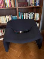 2x Groovy Stoel van Pierre Paulin - Grijs/Zwart/Blauw, Huis en Inrichting, Fauteuils, Ophalen, Minder dan 50 cm, Gebruikt, Minder dan 75 cm