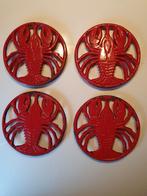 Vintage 4 pannenonderzetters ijzer/gietijzer?, Ophalen, Gebruikt