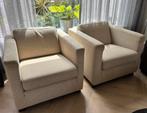 Fauteuils Bijenkorf 2x, Huis en Inrichting, Fauteuils, Ophalen, Gebruikt, 75 tot 100 cm, Stof