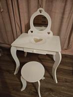 Leuke kinder kaptafel met spiegel en stoel, Kinderen en Baby's, Ophalen, Gebruikt, Tafel(s) en Stoel(en)
