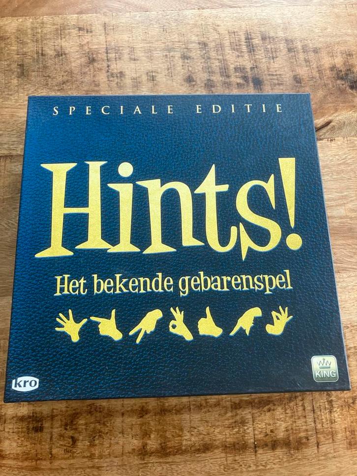 Hints! Speciale Editie - Gebarenspel, Hobby en Vrije tijd, Gezelschapsspellen | Bordspellen, Zo goed als nieuw, Drie of vier spelers