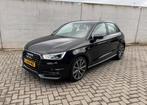 Audi A1 1.0 Tfsi S-Line Sportback 2015 Zwart, Auto's, Audi, Voorwielaandrijving, Stof, A1, Zwart