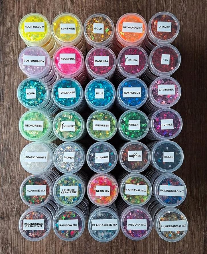 Carnaval glitters, Kleding | Dames, Carnavalskleding en Feestkleding, Nieuw, Accessoires, Carnaval, Ophalen of Verzenden