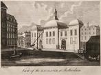 Kopergravure rond 1800 Rotterdam de Beurs, Antiek en Kunst, Ophalen of Verzenden