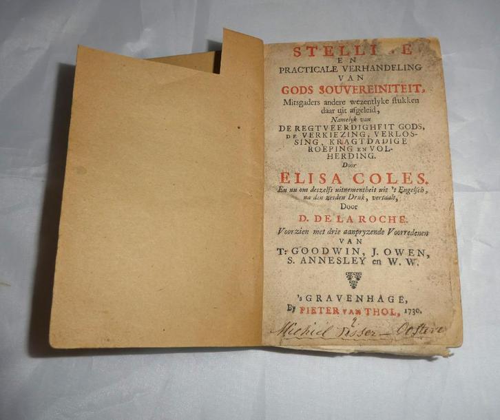 Elisa Coles Verhandeling van Gods Souvereiniteit, Boeken, Godsdienst en Theologie, Gelezen, Christendom | Protestants, Ophalen of Verzenden