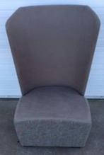 1 stuk luxe oor fauteuil NIEUW stof grijs relax fauteuil, Ophalen, Nieuw, Hout